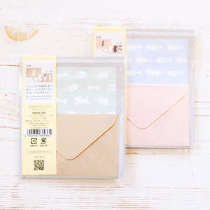 Mini Letter Set with Stickers Writing Stationery Midori 