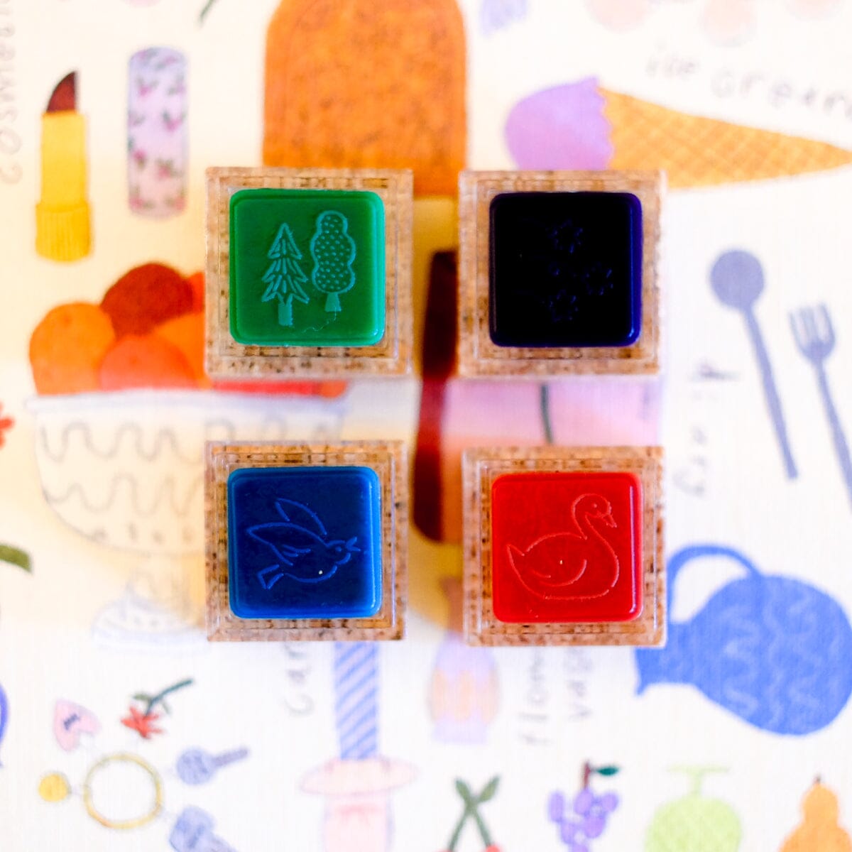 Yuru Log Paintable Stamp Stamp Midori 