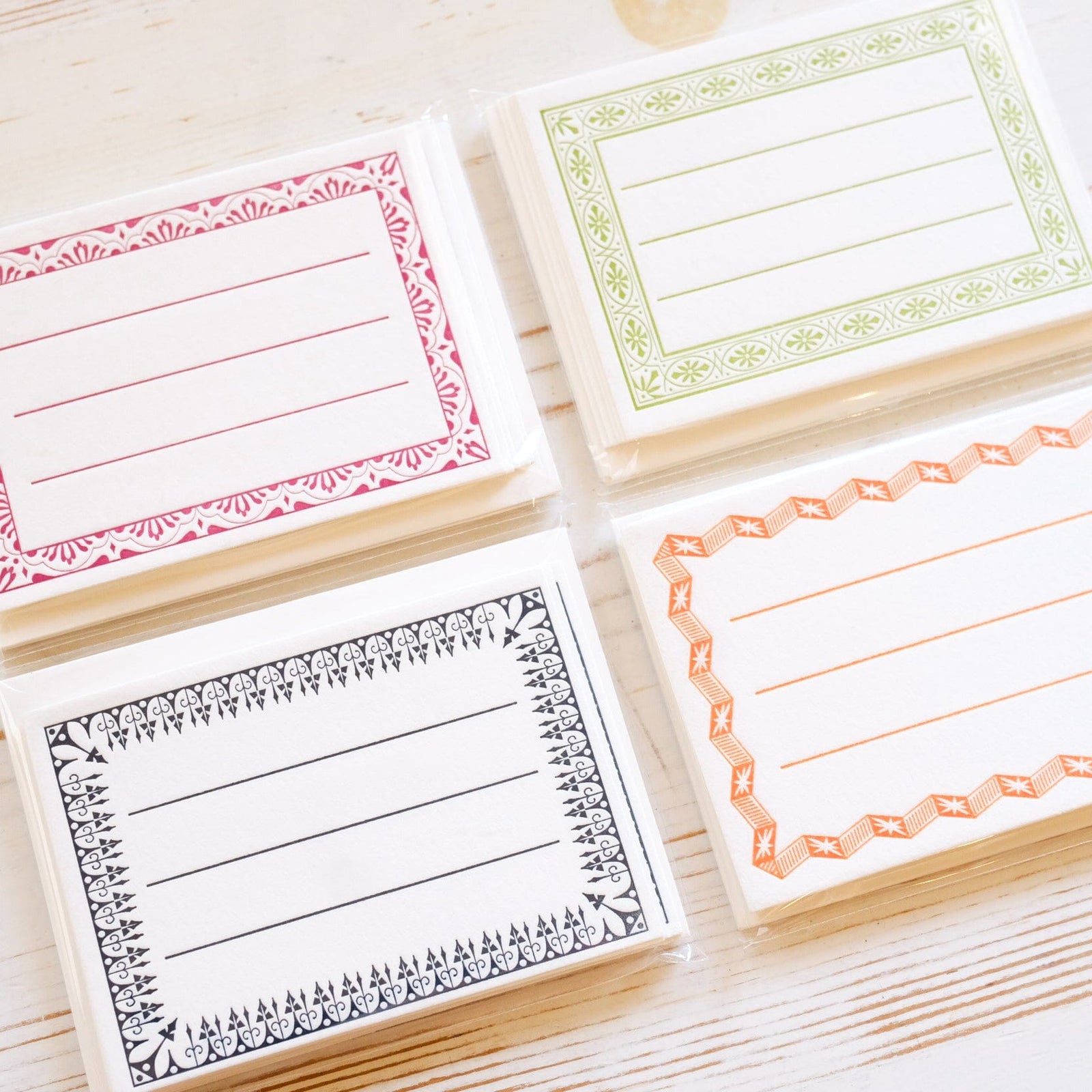 Mini Letterpress Notecard Set Note Card Papillon Press 