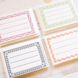 Mini Letterpress Notecard Set Note Card Papillon Press 