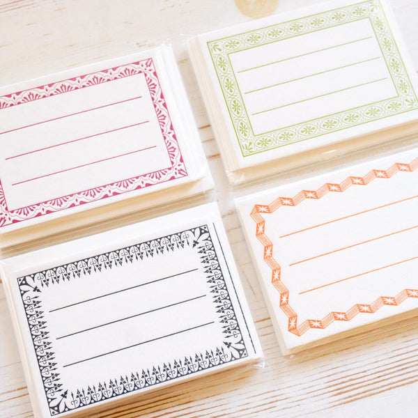 Mini Letterpress Notecard Set - Papillon Press