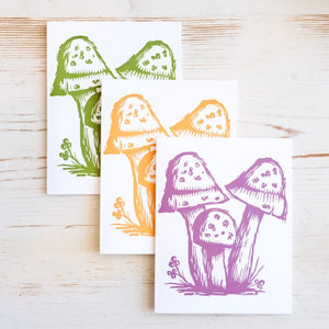 Mushroom Letterpress Greeting Card Greeting Card Papillon Press 