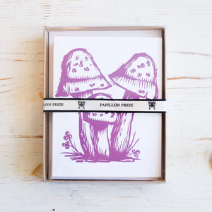 Mushroom Greeting Cards Box Set Greeting Card Papillon Press 