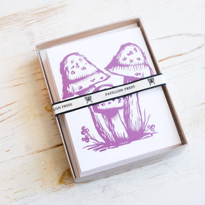 Mushroom Greeting Cards Box Set Greeting Card Papillon Press 