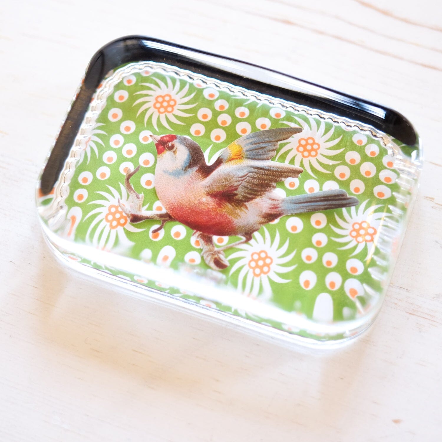 Glass Paperweight - Victorian Die Cut paperweight Papillon Press 