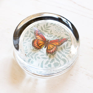 Glass Paperweight - Victorian Die Cut paperweight Papillon Press 