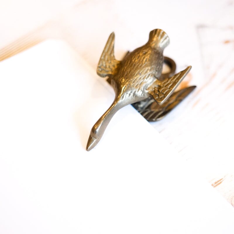 Vintage Goose Brass Clip home goods Antique Item 