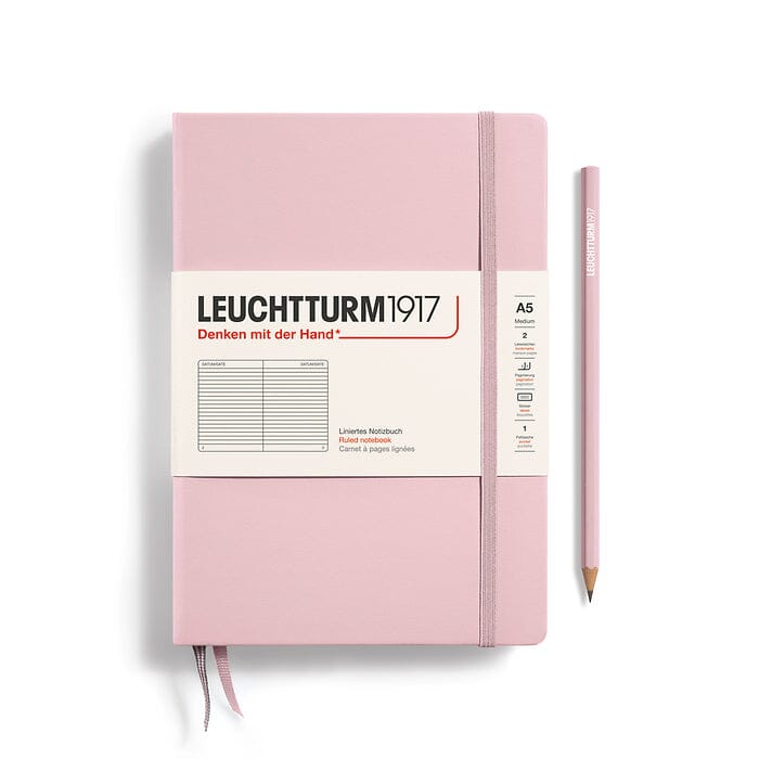 A5 Medium Notebook - Hardcover Notebook Leuchtturm1917 Powder Lined 