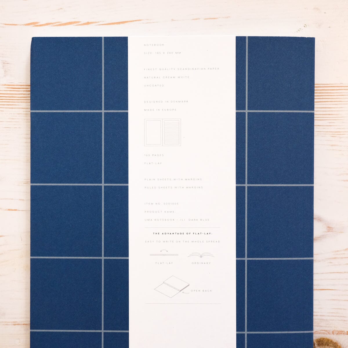 Notem Uma Notebook - Large Notebook Notem Dark Blue 