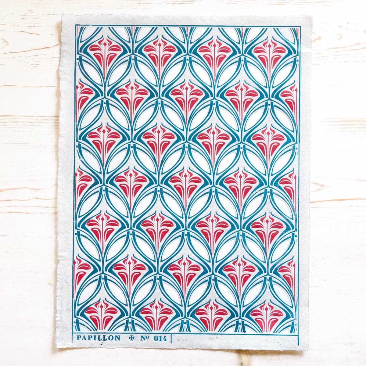 Nouveau Iris Print II Art Print Papillon Press 