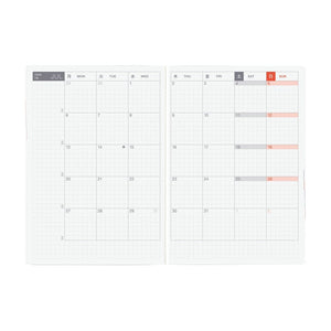 Hobonichi Techo 2026 HON A6: Paper Series: Black Gingham Planner Hobonichi 