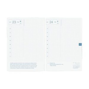 Hobonichi Techo 2026 HON A6: Paper Series: Black Gingham Planner Hobonichi 