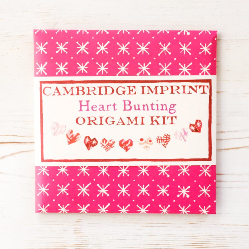 Origami Heart Bunting Kit Garland Cambridge Imprint 