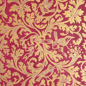 Ornamental Birds Block Print Art Print Papillon Press 