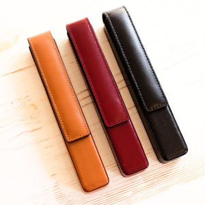 Leather Fountain Pen Case - Single Pen
