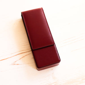 Leather Fountain Pen Case - Three Pens