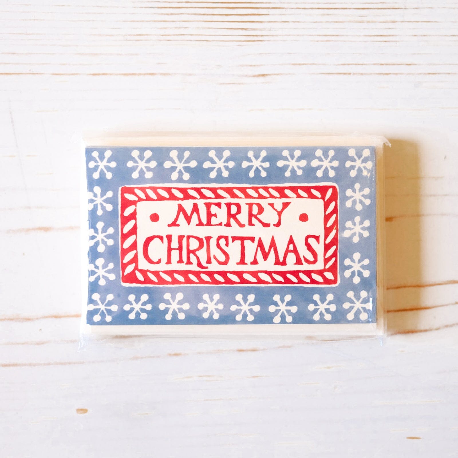 Pack of Merry Christmas Gift Cards Red and Blue Gift Card Cambridge Imprint 