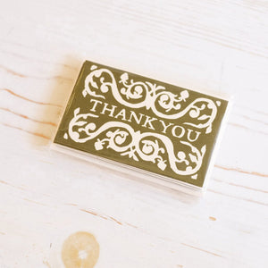 Pack of "Thank You" Gift Cards Gift Card Cambridge Imprint Olive 