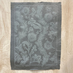 Papillon Flora Block Print Art Print Papillon Press Gray dark 