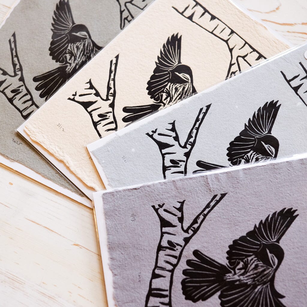 Chickadee Print Art Print Papillon Press 
