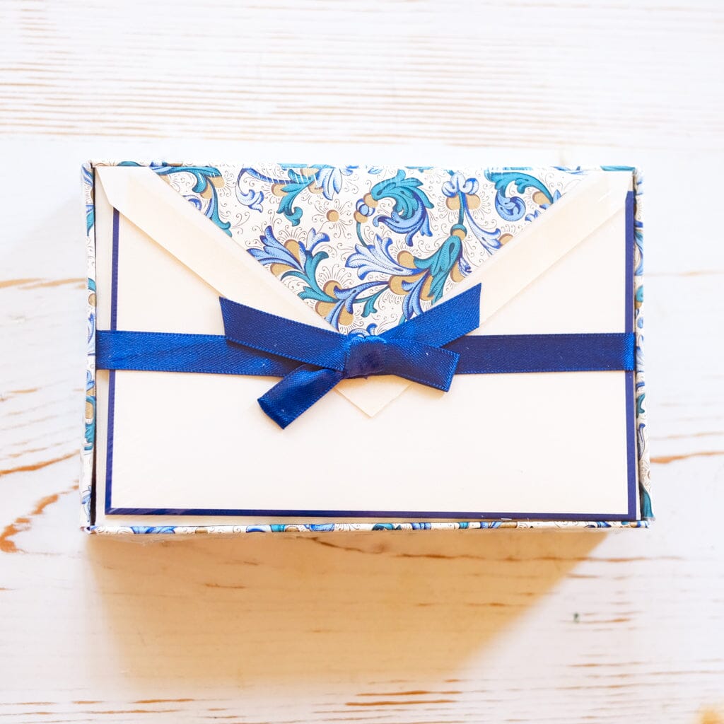 Blue Border Notecard Note Card Rossi 1931 