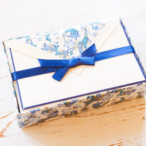 Blue Border Notecard Note Card Rossi 1931 