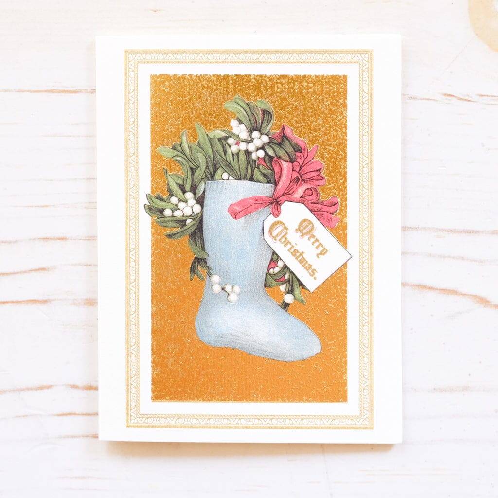 Stocking Mini Holiday Card Box Holiday Card Rossi 1931 