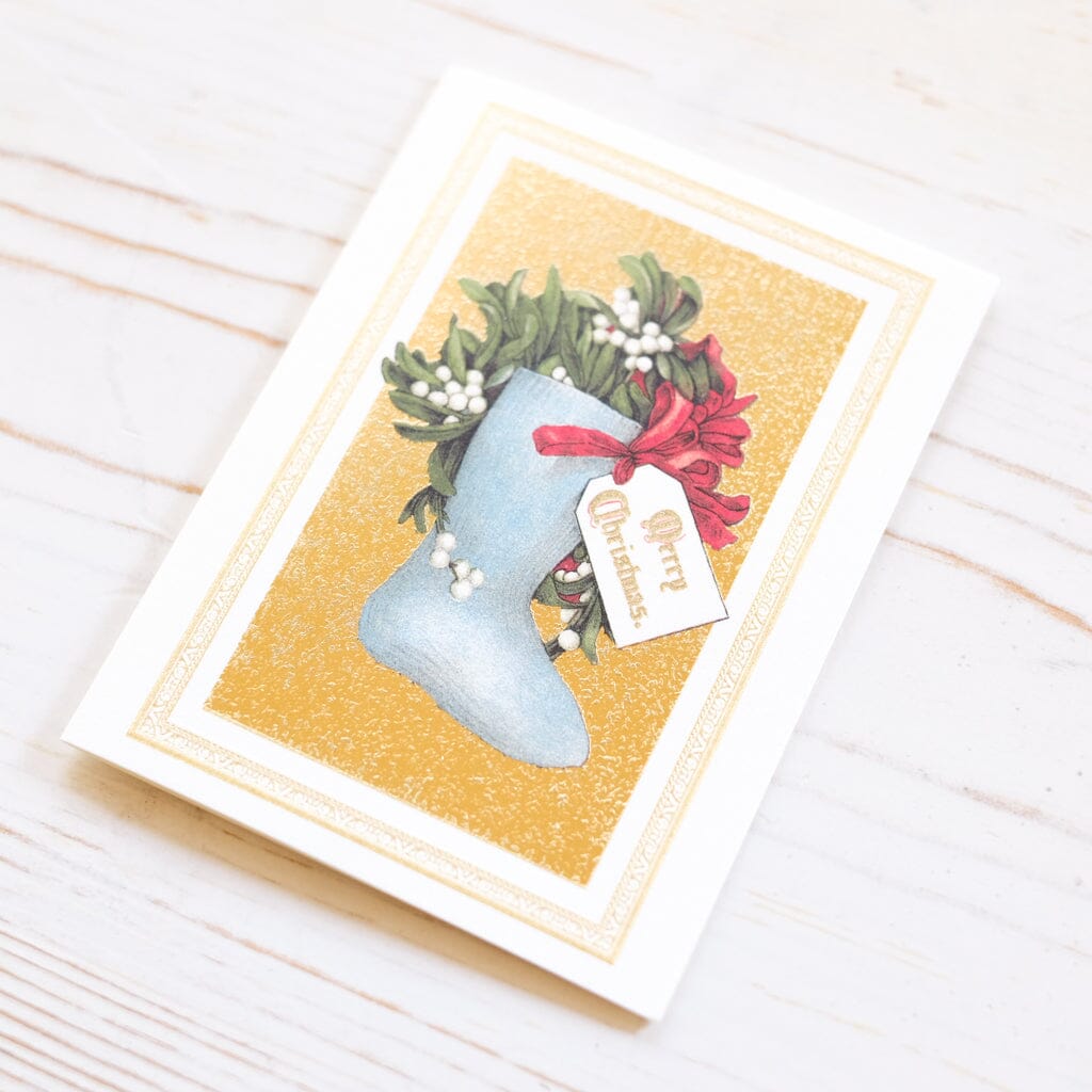 Stocking Mini Holiday Card Box Holiday Card Rossi 1931 