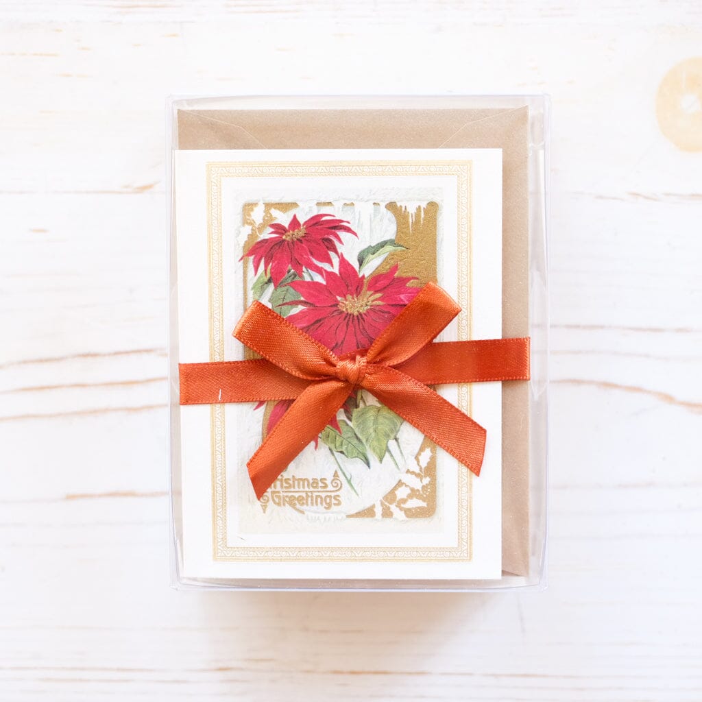 Poinsettia Mini Holiday Card Box Holiday Card Rossi 1931 