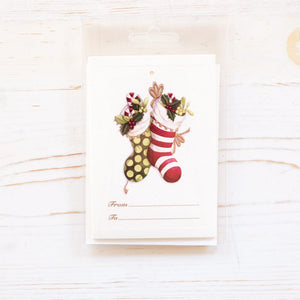 Holiday Gift Tag Sets Rossi 1931 Stocking 