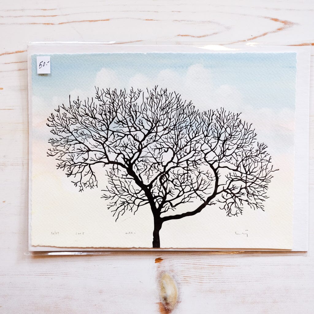 Oak Tree Print Series Art Print Papillon Press Oak I 