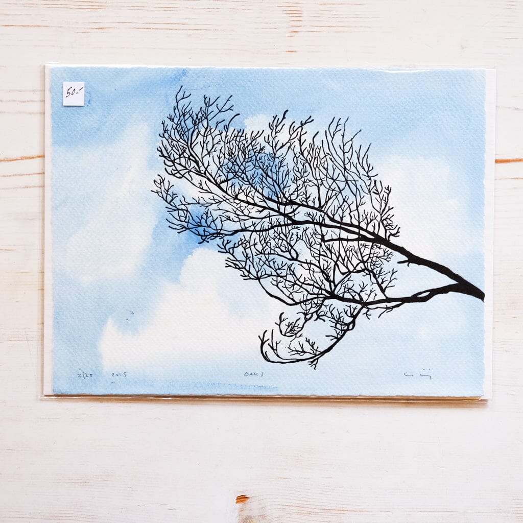 Oak Tree Print Series Art Print Papillon Press Oak III 