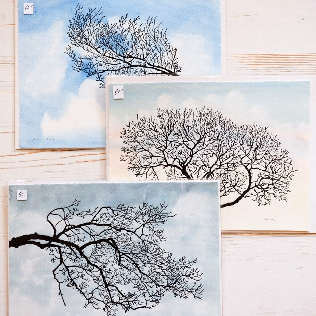 Oak Tree Print Series Art Print Papillon Press 