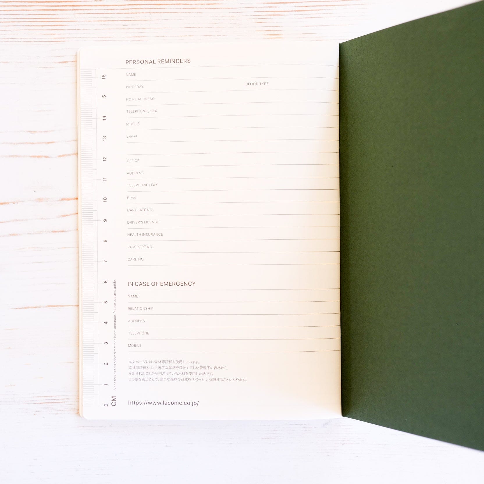 Laconic B6 Style Notebook Notebook Laconic 