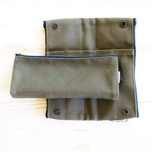 Luddite Folding Pen Case Pen Case Luddite Khaki 