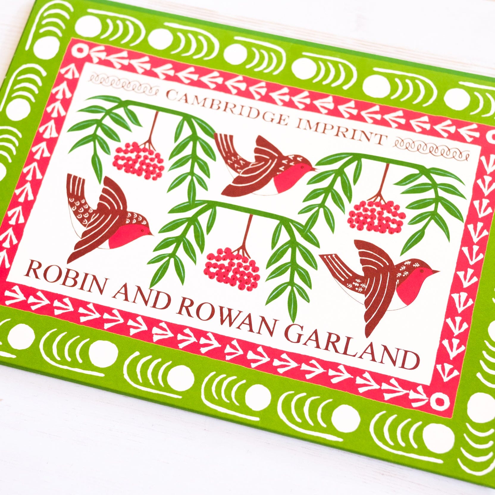 Robin and Rowan Garland Banner Cambridge Imprint 