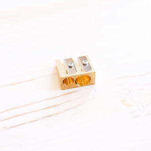 Brass Sharpener Pencil Sharpener DUX Wedge Double 