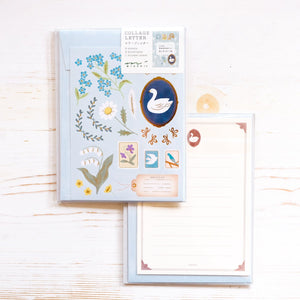Midori Collage Letter Set Writing Stationery Midori Bird 