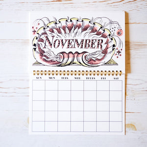 Parcel Perpetual Monthly Agenda Calendar Parcel 