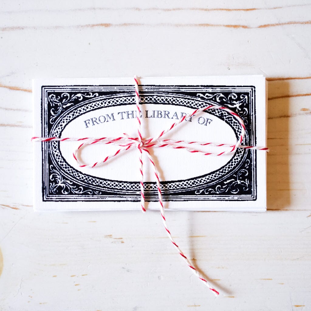 Antique-Inspired Book Plates Book Plate Parcel From the library of 