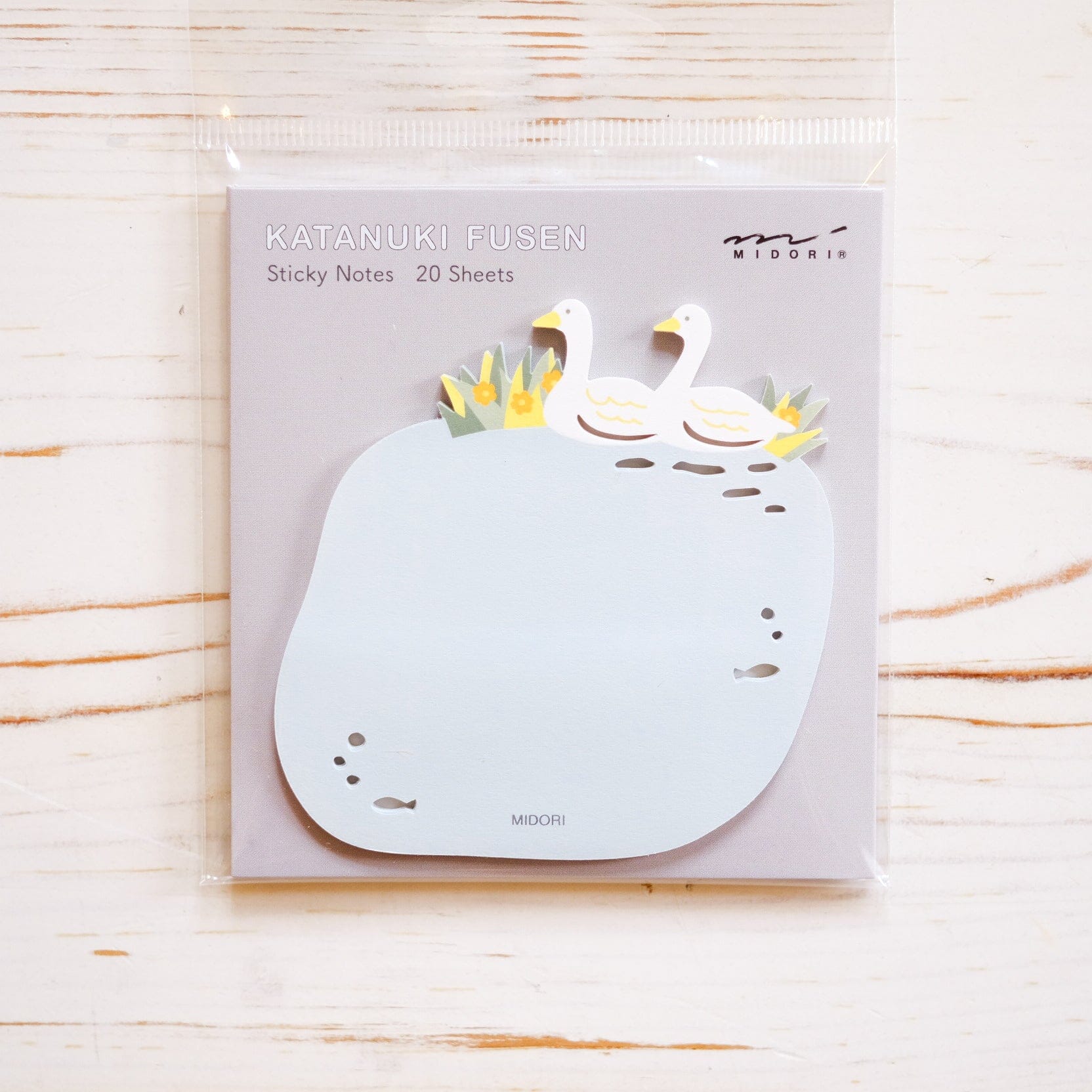 Midori Sticky Note Pad Sticky Note Midori Swans 