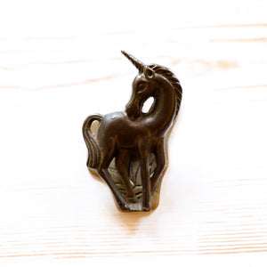 Antique Brass Clip home goods Antique Item Unicorn A 