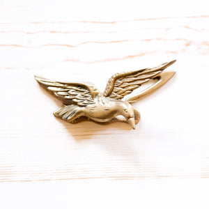 Antique Brass Clip home goods Antique Item Flying Goose H 