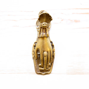 Antique Brass Clip home goods Antique Item Hand B 