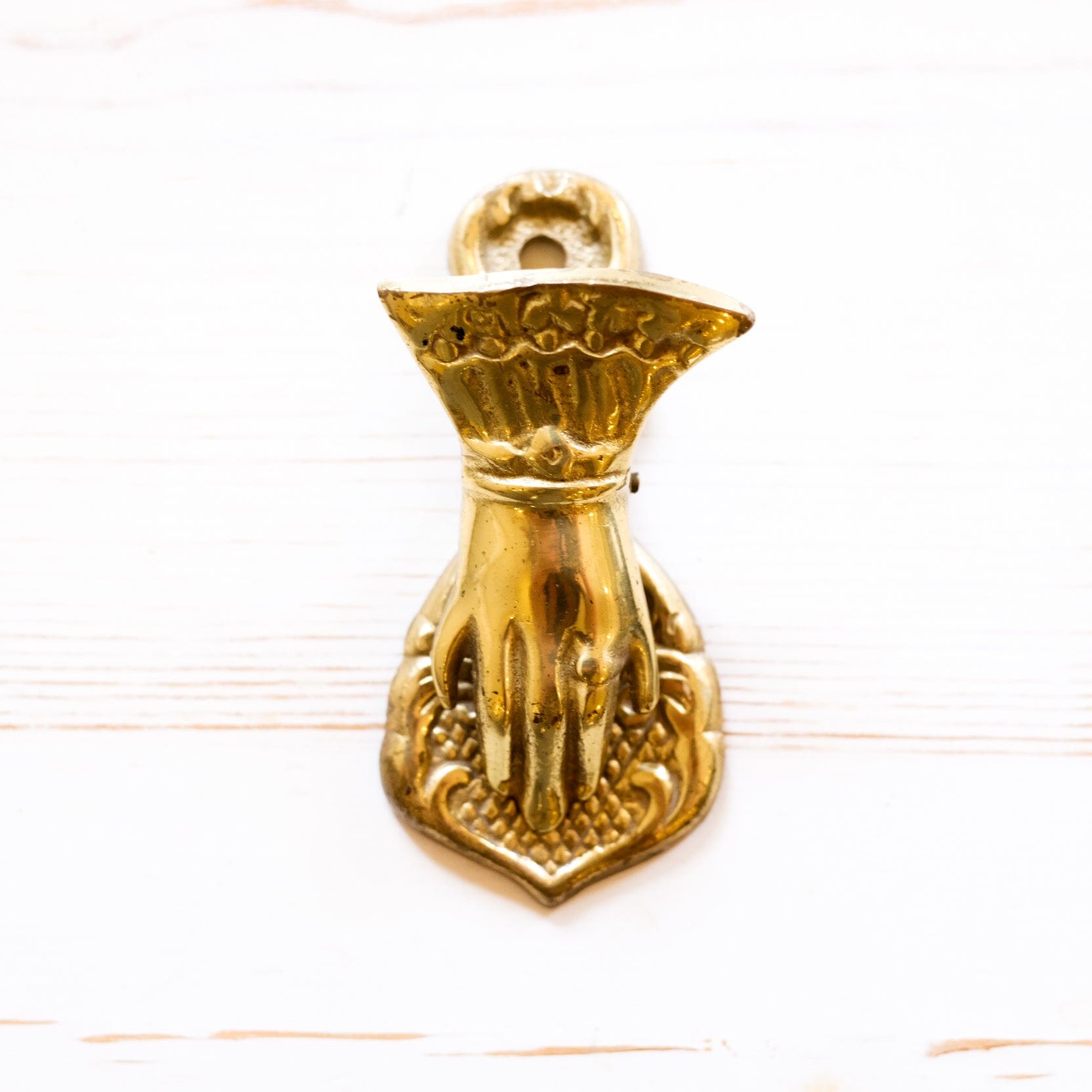 Antique Brass Clip home goods Antique Item Hand L 