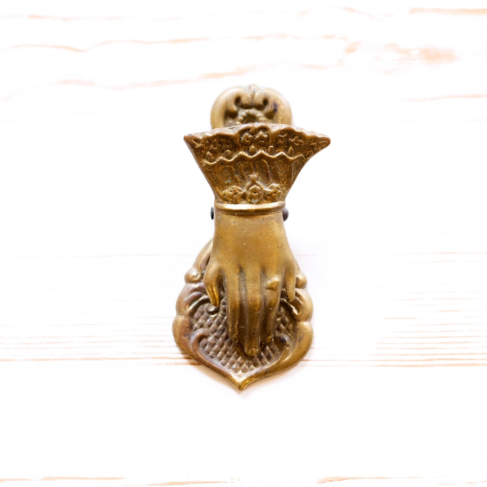 Antique Brass Clip home goods Antique Item Hand A 