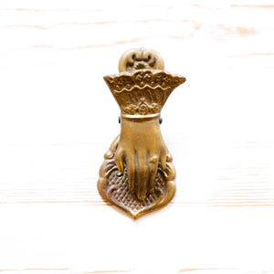 Antique Brass Clip home goods Antique Item Hand A 