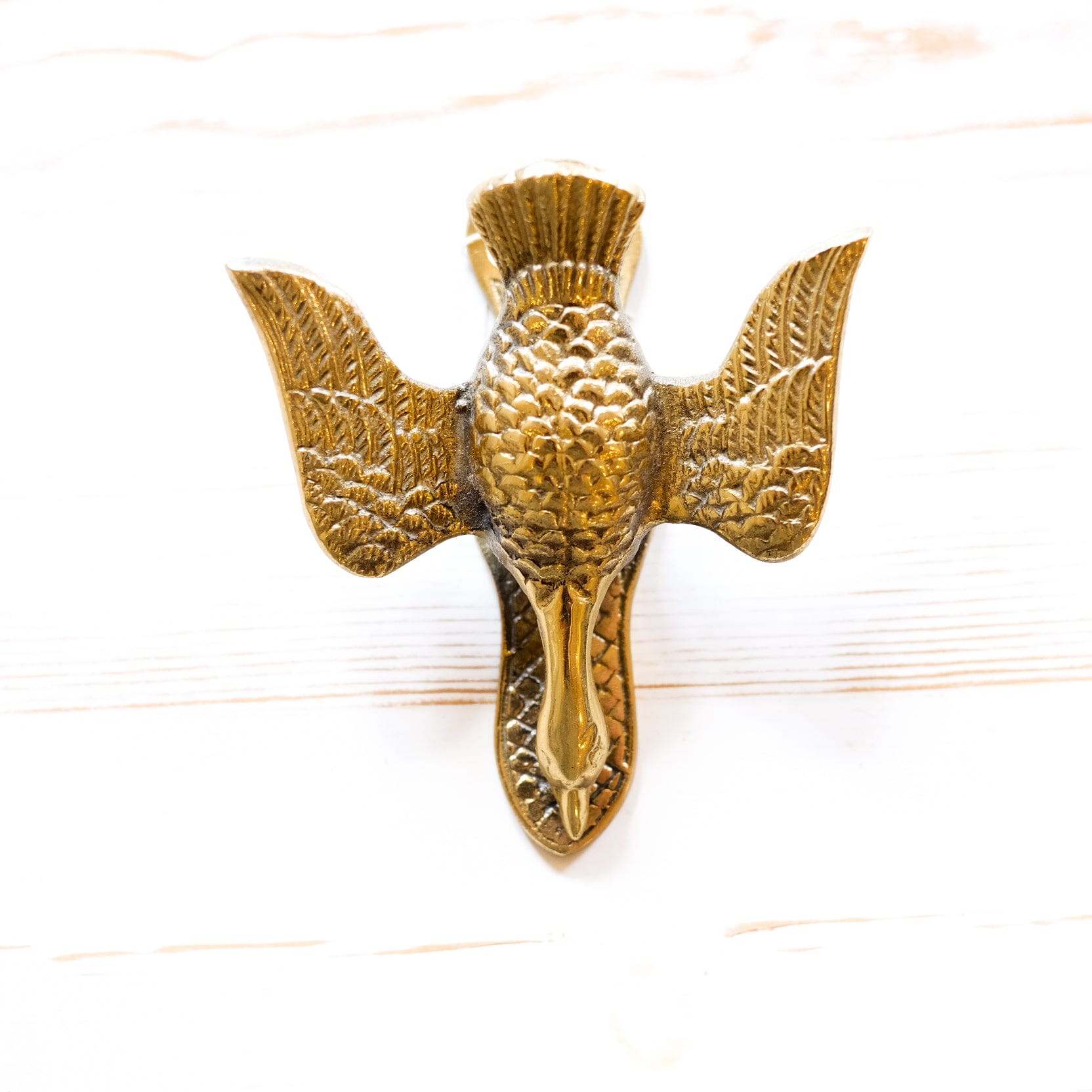 Antique Brass Clip home goods Antique Item Large Goose K 4.5”x4” 