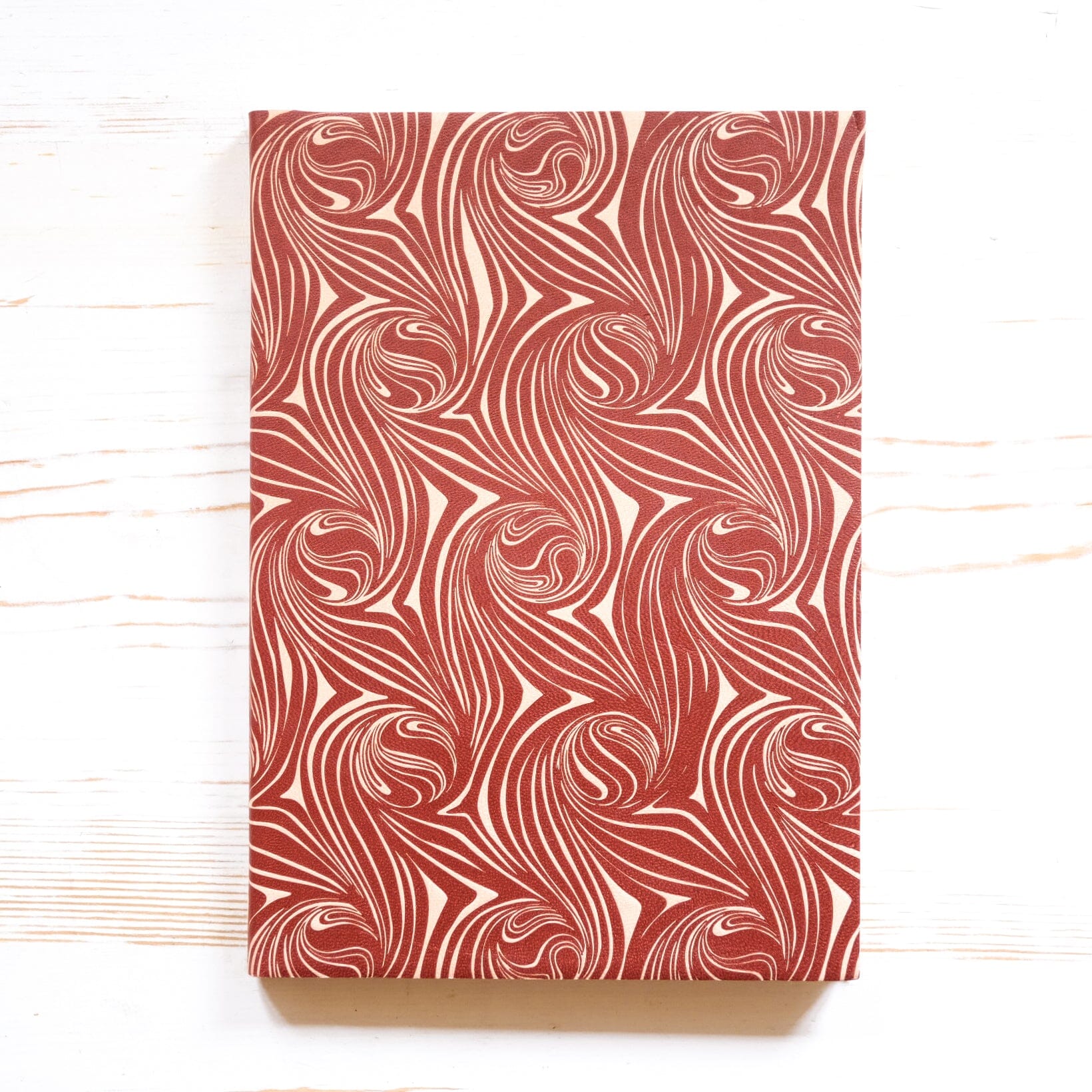 Psychedelic Swirl Leather Journal Journal Papillon Press 