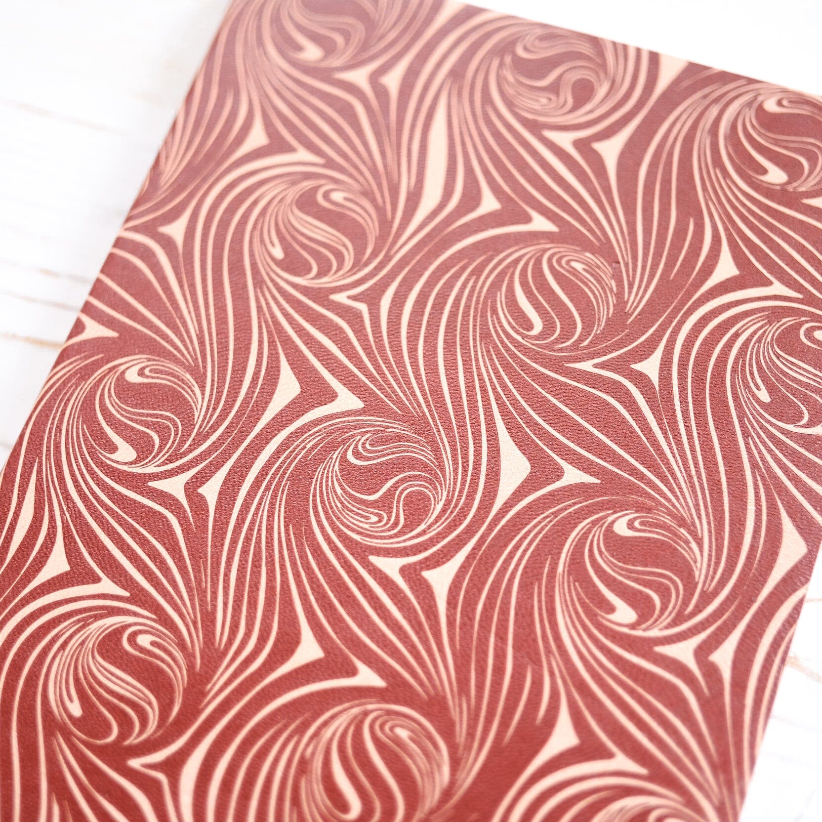 Psychedelic Swirl Leather Journal Journal Papillon Press 